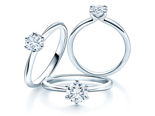 Anillos solitarios - Clásicos con un diamante