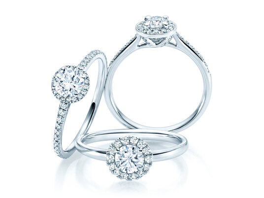 Anillos halo - Piedra principal & corona de diamantes